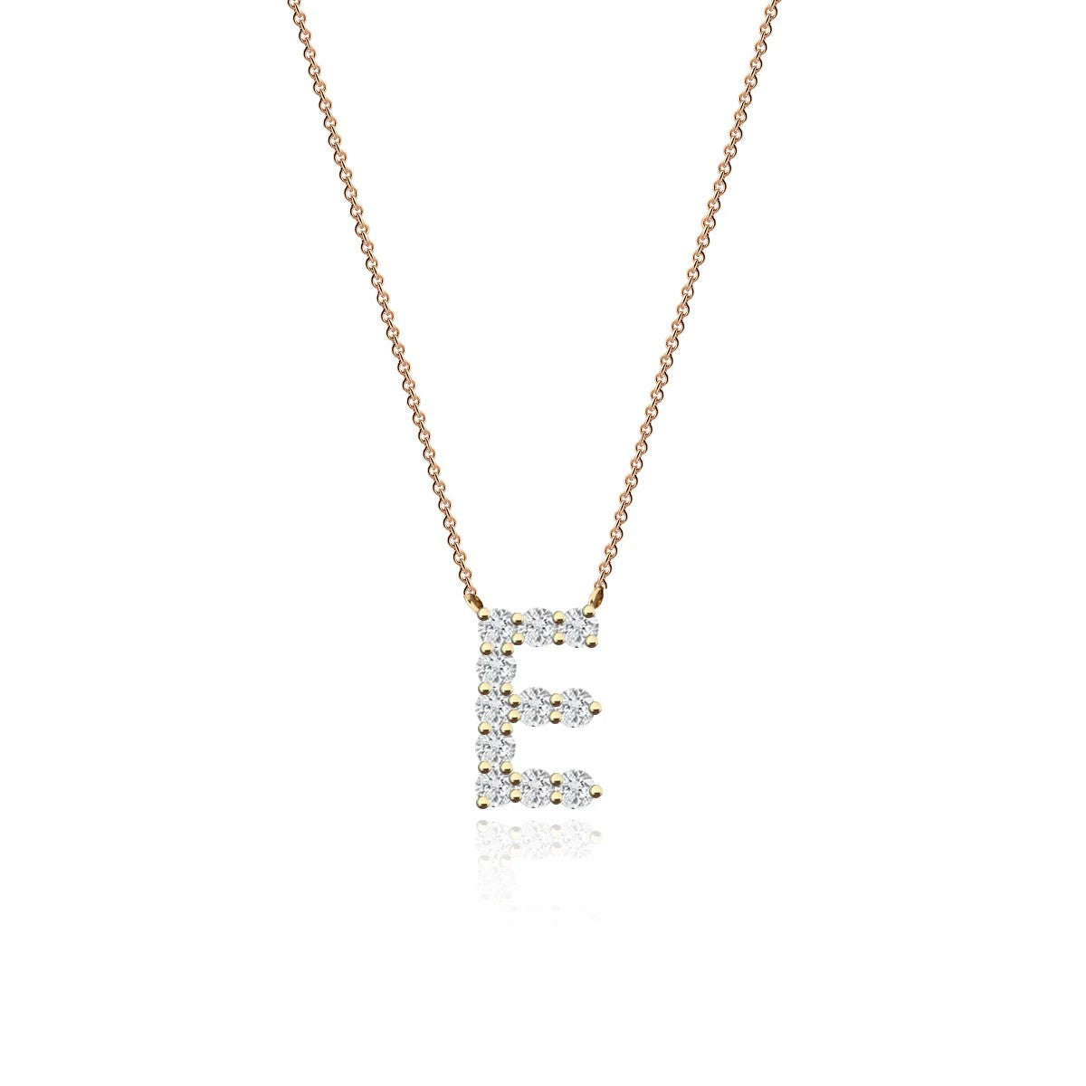 Colar Inicial de Diamantes