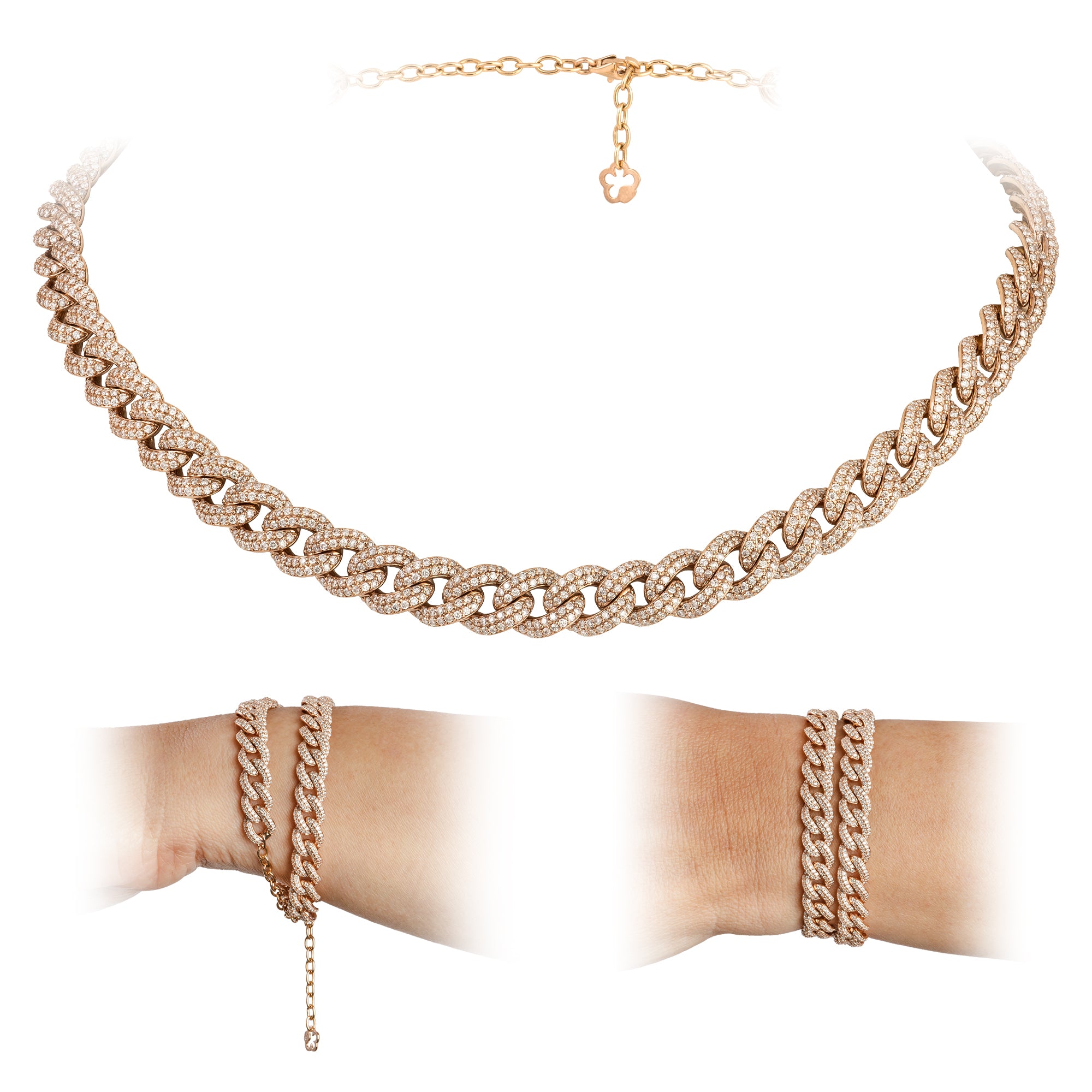 Colar Chain de Diamantes