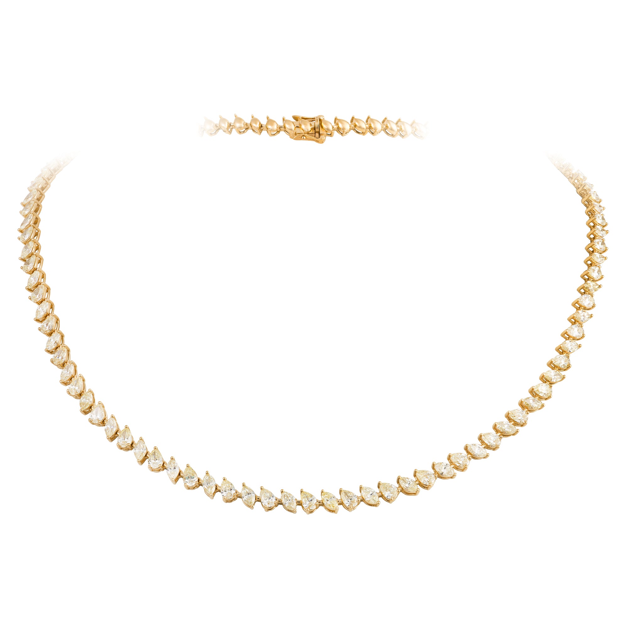 Colar Riviera Fancy Yellow 11cts