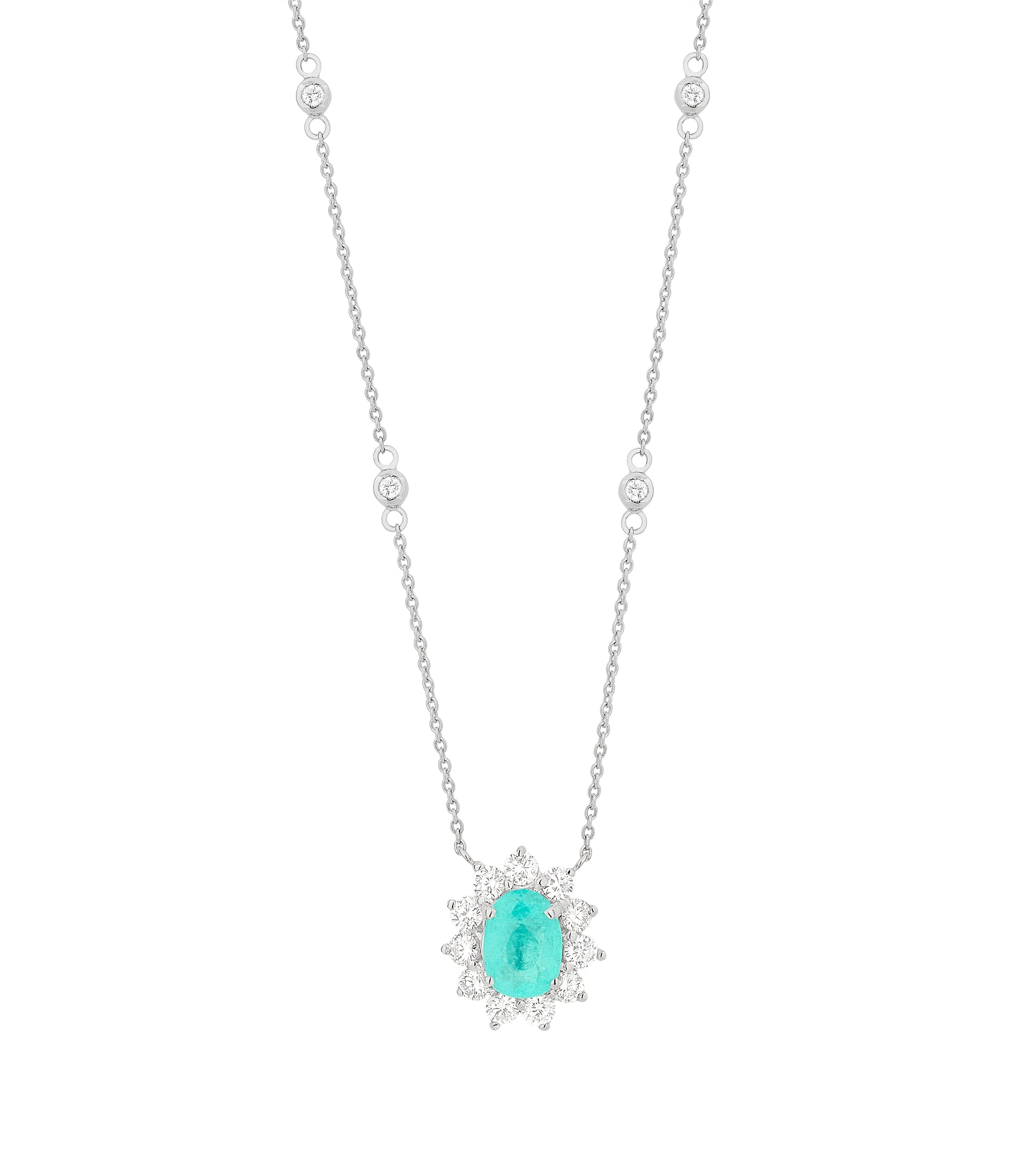 Colar com Turmalina Paraíba 1.23cts