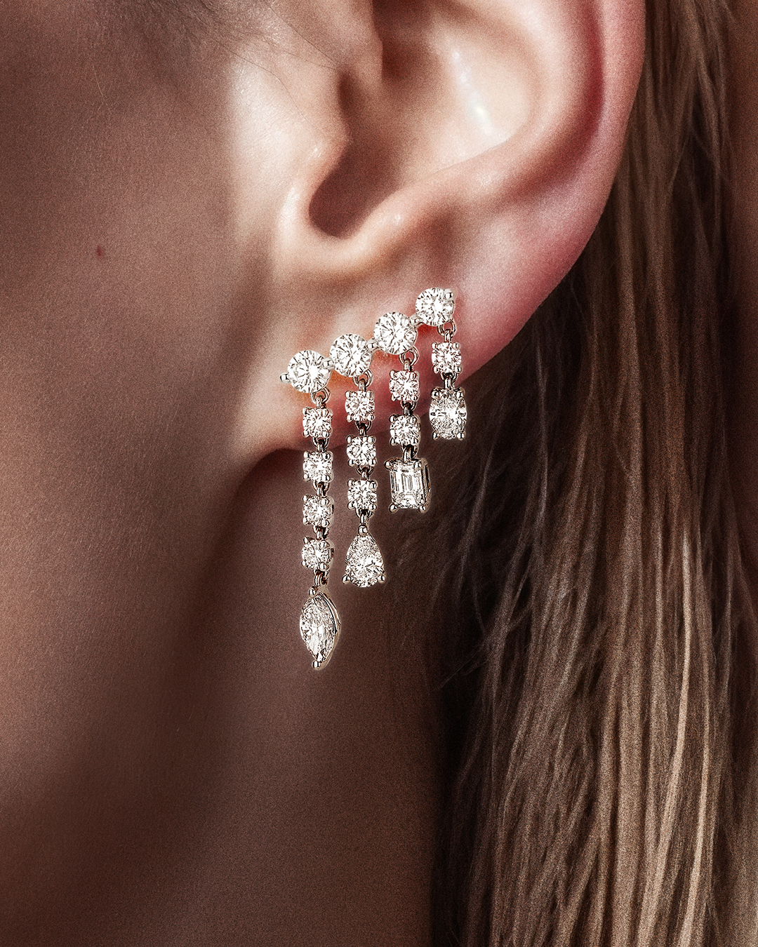 Brinco com Diamantes 4.02cts